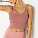 Reggiseno Crop Top Aiithuug con Schiena in Rete: Il Compagno Ideale per il tuo Allenamento Yoga - immagine 4