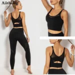 Reggiseno Crop Top Aiithuug con Schiena in Rete: Il Compagno Ideale per il tuo Allenamento Yoga - immagine 5