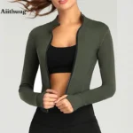 Giacche da Donna Full Zip-up per Allenamento e Corsa Aiithuug: Stile e Funzionalità in un Unico Capo