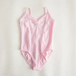 Body da balletto per bambine con bretelle in cotone e lycra - immagine 6