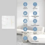 MOES WiFi Termostato per Riscaldamento a Pavimento, Elettrico e a Gas, Controllo Zigbee con Tuya/Smart APP, Alexa e Google Voice - immagine 3