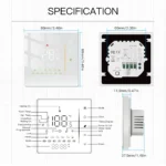 MOES WiFi Termostato per Riscaldamento a Pavimento, Elettrico e a Gas, Controllo Zigbee con Tuya/Smart APP, Alexa e Google Voice - immagine 6