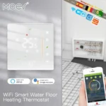 MOES WiFi Termostato per Riscaldamento a Pavimento, Elettrico e a Gas, Controllo Zigbee con Tuya/Smart APP, Alexa e Google Voice