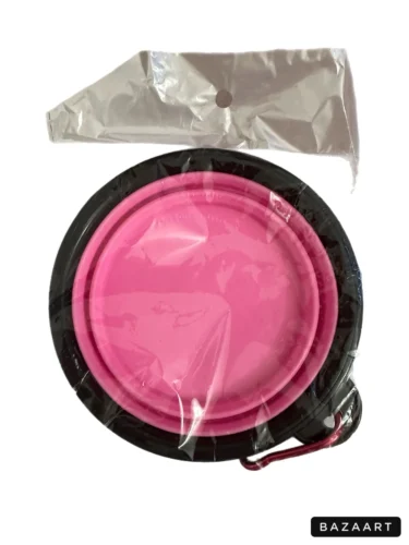 Ciotola pieghevole in Silicone contenitore per l'acqua portatile per cuccioli con moschettone ciotola per gatti pieghevole accessori per animali domestici da viaggio photo review