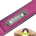 PET ARTIST – Collare in Pelle Personalizzato per Cani con Targhetta Incisa - immagine 4