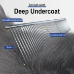 Pettine per la depilazione degli animali domestici pettini per la toelettatura degli animali domestici in acciaio inossidabile - immagine 2