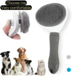 Spazzola per cani da compagnia pettine per gatti spazzola per la rimozione dei peli di animali domestici autopulente per cani gatti strumenti per la toelettatura pettine per animali domestici accessori per cani