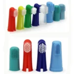 1/3 Pcs Soft Pet Finger Dog spazzolino da denti per cani