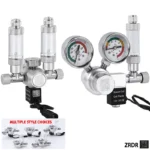 ZRDR CO₂ Pro – Riduttore di Pressione per Acquario con Elettrovalvola e Doppio Manometro