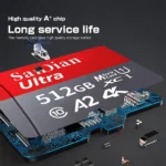 Scheda di Memoria Micro TF DUTRIEUX - 128GB, 256GB, 512GB, 1TB per PC, Telefono, Fotocamera e Mac - immagine 6