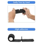 6 pezzi fasciatura autoaderente fasciatura di fissaggio fasciatura animale fasciatura a mano fasciatura elastica impermeabile per animali domestici 5 cm X 4.5 M - immagine 4