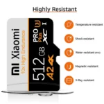 Mijia Xiaomi Scheda di Memoria Micro TF/SD U3 2TB, 1TB, 512GB, 256GB, 128GB - Alta Velocità U3 V30 per Telefono, Computer e Fotocamere - immagine 3