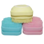 Bagno cucciolo cane gatto bagno guanti da massaggio spazzola morbida sicurezza Silicone accessori per animali domestici per cani gatti strumenti prodotti Mascotas - immagine 6