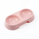 Cani e gatti alimentazione doppia ciotola Macarons ciotola di alimentazione in plastica doppia ciotola Pet B gufo alimentazione dell'acqua potabile - immagine 2