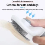 Spazzola per cani da compagnia pettine per gatti spazzola per la rimozione dei peli di animali domestici autopulente per cani gatti strumenti per la toelettatura pettine per animali domestici accessori per cani - immagine 2