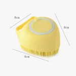 Spazzola da bagno in silicone per cani e gatti per animali domestici spazzola da bagno morbida per la cura del massaggio può riempire la spazzola per palline da bagno liquida accessori per animali domestici strumento per cani e gatti - immagine 3