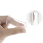 Silicone morbido Pet Finger Cuff spazzolini da denti spazzola per cani alito cattivo tartaro - immagine 2