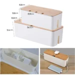 Scatola Organizer per Cavi con Coperchio - Gestione e Sicurezza dei Cavi per Casa e Ufficio - immagine 3