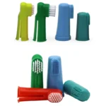1/3 Pcs Soft Pet Finger Dog spazzolino da denti per cani - immagine 3