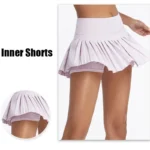 Gonna Pantalone a Vita Alta per Tennis e Fitness con Tasche – Cloud Rise - immagine 3