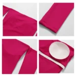Crop Top Sportivo a Maniche Lunghe per Yoga e Fitness - Hearuisavy - immagine 6
