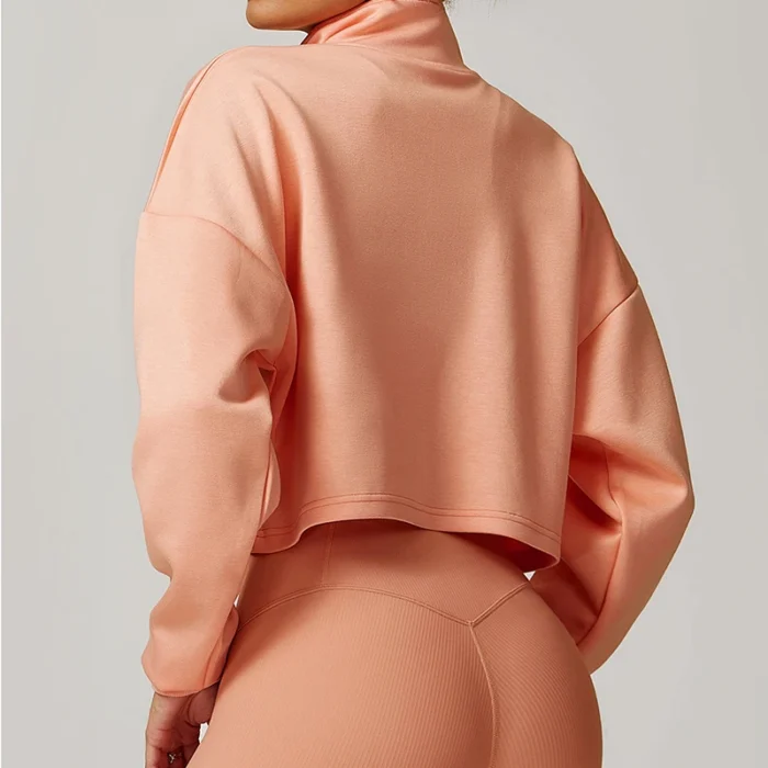 Felpa Sportiva da Corsa Donna con Mezza Cerniera - Hearuisavy - immagine 4