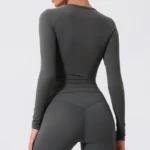 T-shirt Sportiva a Maniche Lunghe per Yoga e Fitness – Hearuisavy - immagine 4