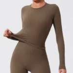 T-shirt Sportiva a Maniche Lunghe per Yoga e Fitness – Hearuisavy - immagine 5