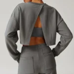 Felpa Sportiva a Maniche Lunghe per Yoga e Fitness - Hearuisavy - immagine 3