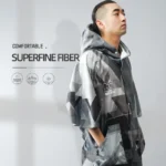 Nu-Giugno Poncho Asciugamano da Spiaggia con Cappuccio - Ad Asciugatura Rapida e Ultra Assorbente - immagine 3
