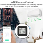 Tuya Smart WiFi - Sensore di Temperatura e Umidità con Telecomando IR Universale - immagine 2