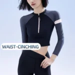 Costume da Bagno Sportivo Donna AquaPlay - Rash Guard con Gonna e Maniche Lunghe - immagine 3