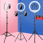 Ring Light LED 6-14” con Treppiede – Luce per Selfie, Live Streaming e Fotografia