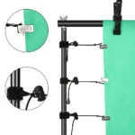 Supporto per Fondale Fotografico Regolabile con Sistema di Supporto per Studio – Cornice per Schermo Verde ChromaKey - immagine 6