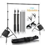 Supporto per Fondale Fotografico Regolabile con Sistema di Supporto per Studio – Cornice per Schermo Verde ChromaKey