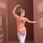 Costume da Balletto per Ragazze – Body con Manica Lunga/Corta in Cotone, Perfetto per Danza e Ginnastica - immagine 6