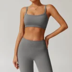 Sweltering - Top Fitness Donna Push-Up Traspirante per Yoga e Allenamento - immagine 5