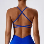 Sweltering - Set Yoga Donna 2 Pezzi Senza Cuciture con Reggiseno Sportivo e Leggings a Vita Alta - immagine 2