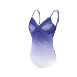 Body da Danza Elegante da Donna | Scollo a V e Pieghettato per Ginnastica, Pattinaggio e Costumi da Bagno - immagine 3