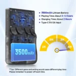 KINHANK K36 Console per Videogiochi Portatile Retrò – Emulatore 16000 Giochi per PS1/PSP/DC/N64/SS con Schermo IPS da 3.5 Pollici - immagine 2