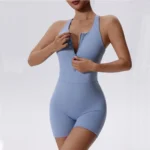 Sweltering - Tuta Yoga Donna con Cerniera Push-Up per Fitness e Allenamento - immagine 3