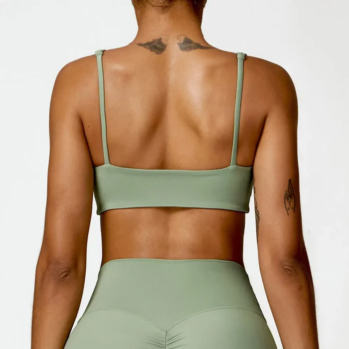 Sweltering - Donna Sling Reggiseno Sportivo Push Up, Yoga & Fitness Crop Top, Intimo Sportivo Traspirante - immagine 3