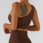 Sweltering - Reggiseno Sportivo Monospalla da Donna, Push-Up e Alta Attività per Yoga e Fitness, Antiurto - immagine 6
