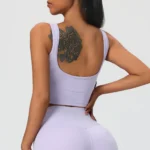 Sweltering - Reggiseno Yoga Sportivo Push Up per Donna | Crop Top Imbottito da Allenamento per Fitness e Running - immagine 6
