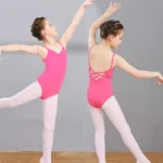 Sweltering - Body da Balletto per Bambina con Canotta e Incrocio sul Retro, Elegante e Comodo per Danza e Ginnastica - immagine 4