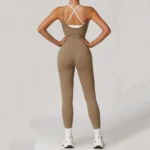 Sweltering - Tuta Yoga Donna Senza Schiena Sexy, Tuta Sportiva da Allenamento in Nylon per Fitness e Yoga