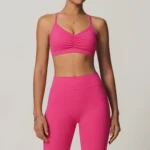 Reggiseno Sportivo Sexy Rib Yoga Bra – Fitness Top Donna, Senza Cuciture, Push-Up, Intimo Sportivo Ad Alto Impatto - immagine 5