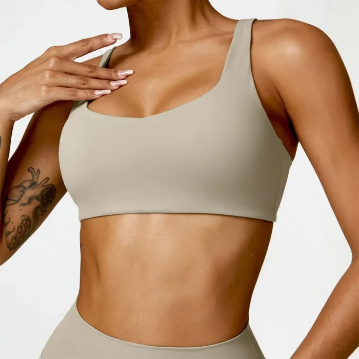 Sweltering - Donna Sling Reggiseno Sportivo Push Up, Yoga & Fitness Crop Top, Intimo Sportivo Traspirante - immagine 1
