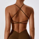 Sweltering - Set Yoga Donna 2 Pezzi Senza Cuciture con Reggiseno Sportivo e Leggings a Vita Alta - immagine 4