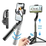 Q08 Stabilizzatore Cardanico per Smartphone con Bluetooth e Selfie Stick – Treppiede per Riprese Verticali e Live Streaming - immagine 6
